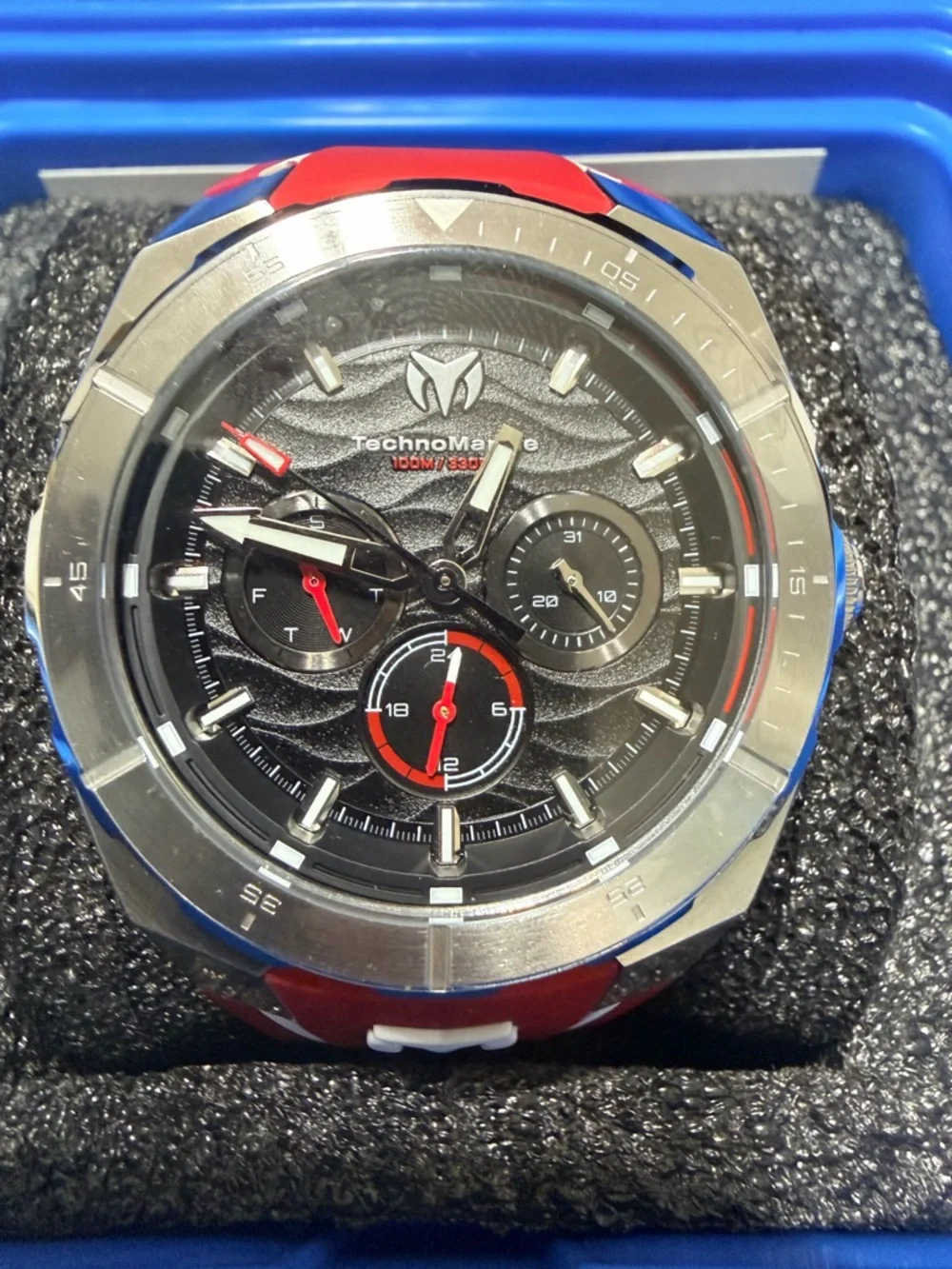 Invicta TechnoMarine Men's Dive-Style Watch in Red